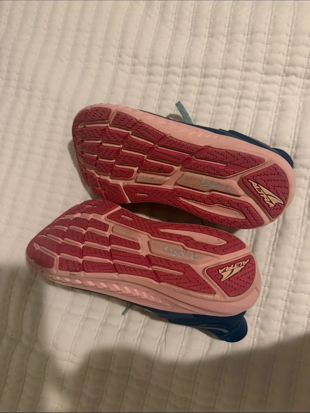 Altra Navy Blue and Pink Women's Athletic Shoes